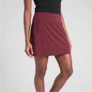 Athleta Soho Burgundy Skort Women’s Size 16 Stretchy Athletic Skirt Shorts